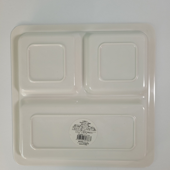 Love Kumamon Divided Plate Melamine Plastic Dish Doki Doki Crate Exclusive HTF - Picture 2 of 6